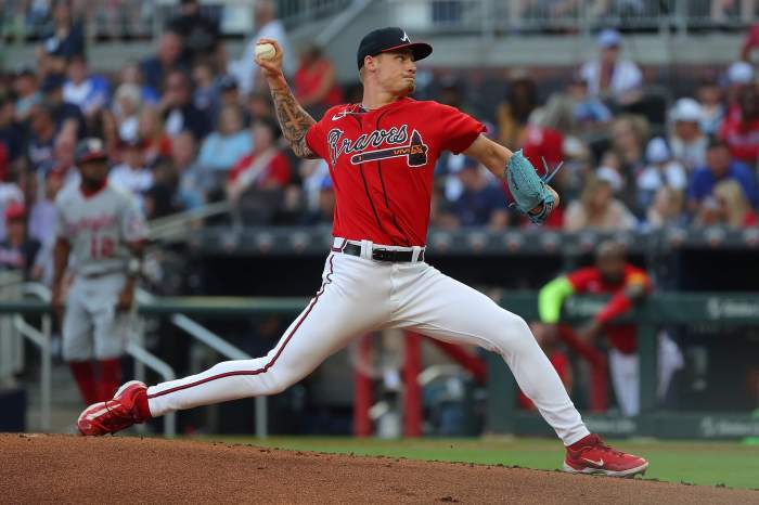 Braves rhp aj smith shawver exits start after feeling pop elbow