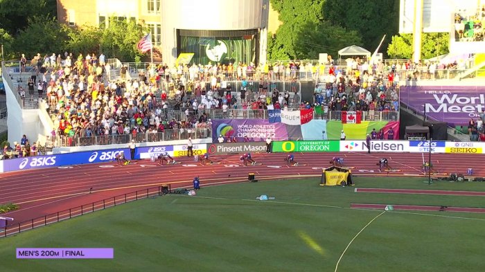 Jefferson wood triumphs 200m grand slam philadelphia meet