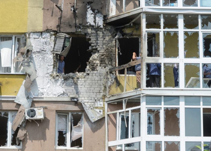 Ukrainian drones damage hospital homes russias kursk official says