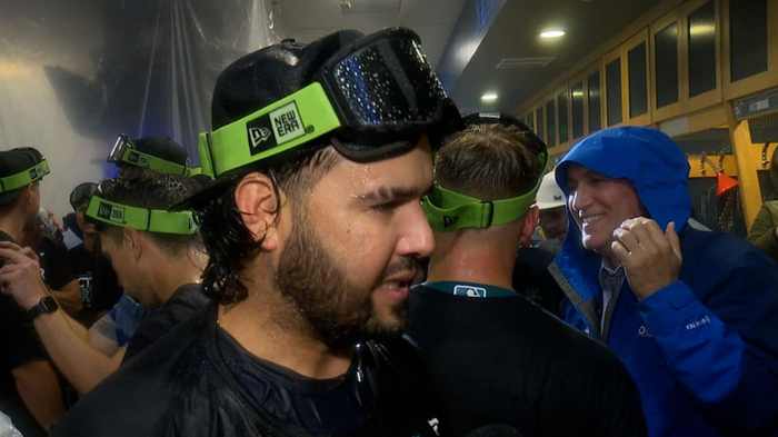 Eugenio Suárez on his emotions after Mariners' clinch | 09/30/2022 ... Mlb roundup eugenio suarez d backs slam mariners