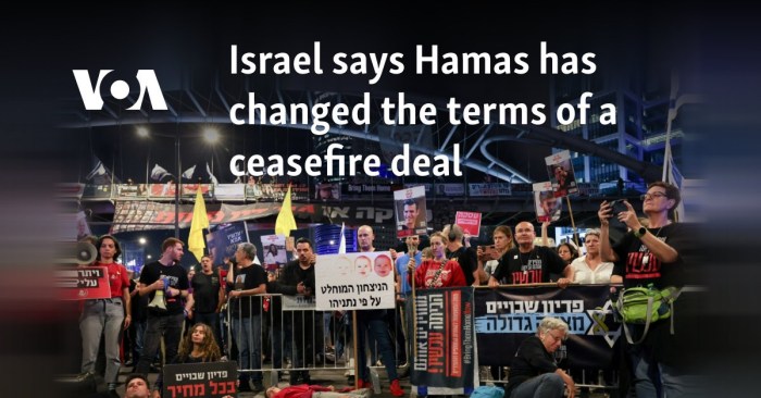 Hamas chief says group did not reject us ceasefire proposal gaza sought changes