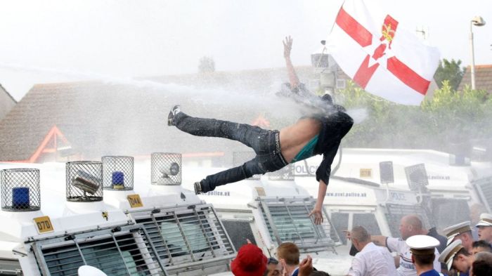 Disorder breaks out northern ireland third straight night