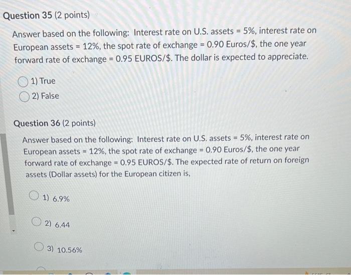 Solved Answer based on the following: Interest rate on U.S. | Chegg.com Lyondellbasell talks sell some european assets aequita