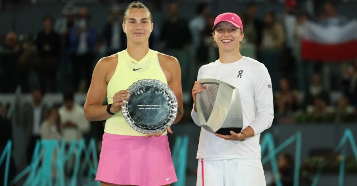 Win over swiatek was nothing special still work be done sabalenka coach