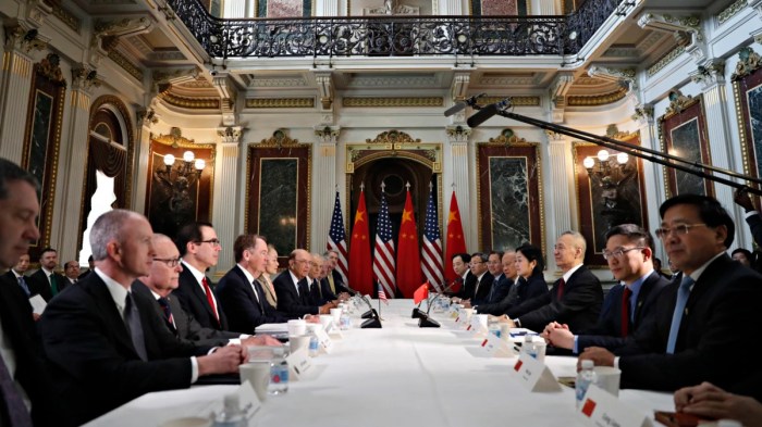 Us china trade talks resume second day
