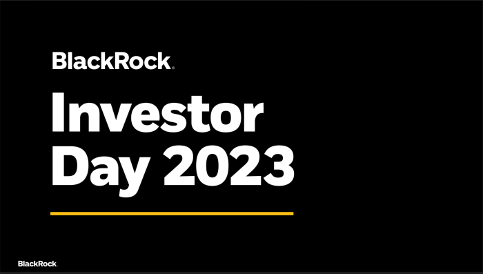 Private market push focus blackrock hosts investor day