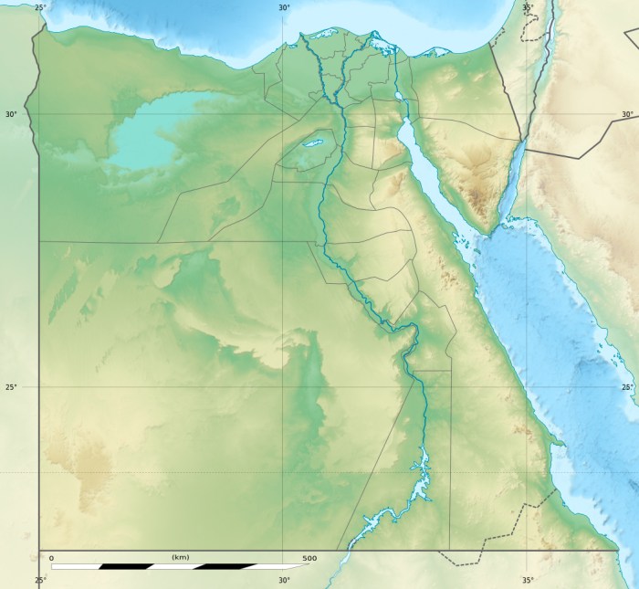 Physical Map of Egypt (OC) – Tiger Moon Egypt greece agree protect status mount sinai monastery after court ruling