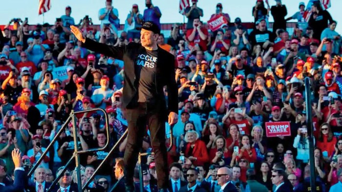 Elon Musk Spends Million Backing Trump Through PAC Focusing On ... Elon musk rally treasury usaid