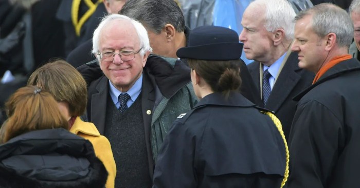Bernie sanders coachella appearance speech donald trump warning