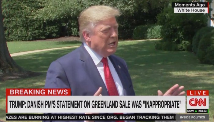 President Trump Reacts to Denmark Prime Minister's Response to Notion ... Exclusive denmark frederiksen trump greenland interview