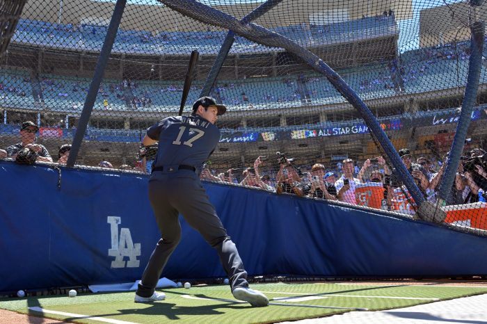 Shohei Ohtani Looks To Be Practicing His Pitching Motion For Dodgers ... Dodgers shohei ohtani moves closer pitching return
