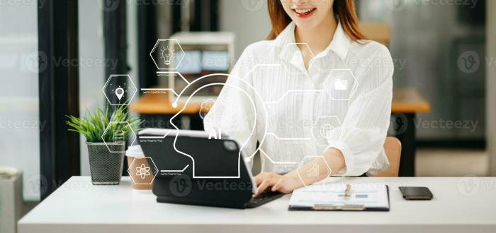 Business women technology ai panel