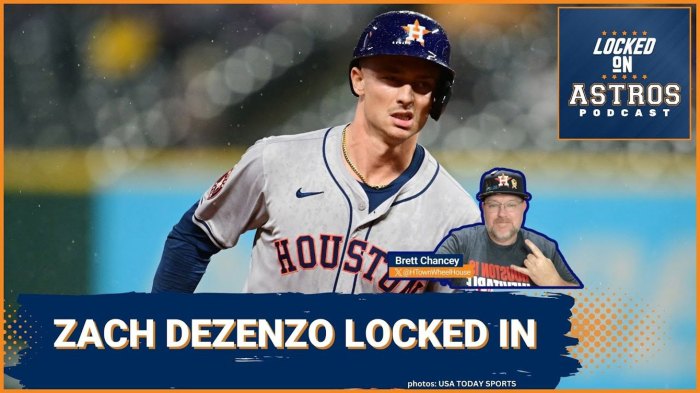 Astros place rookie zach dezenzo hand 10 day il
