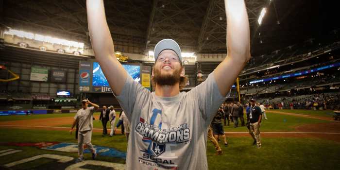 Dodgers clayton kershaw 11 0 vs mets out even series