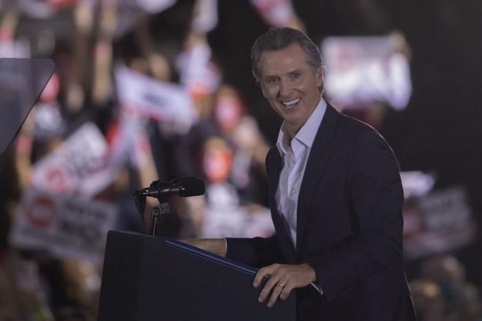 Gavin newsom california los angeles protests speech warning nation trump