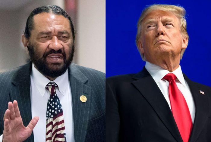 Texas Democrat Al Green and former employee sign joint statement about ... Al green trump speech congress texas democrat mandate protest removed