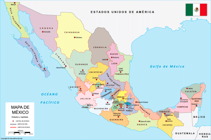 Mapa de México: Estados, Capitales y Ciudades (División política) Mexico readies historic third world cup azteca stadium tensions grow