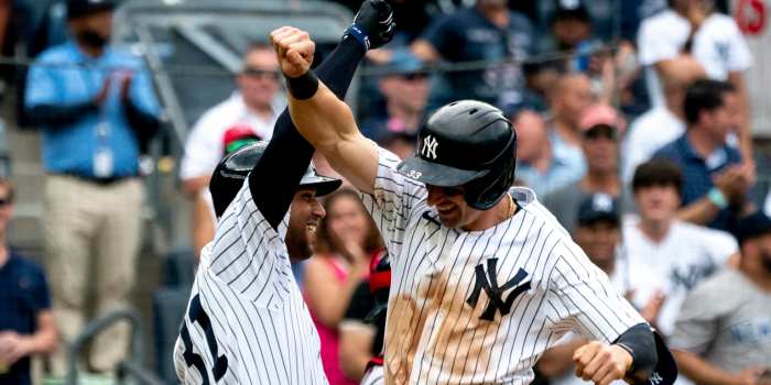 Yankees tally five times first outlast red sox
