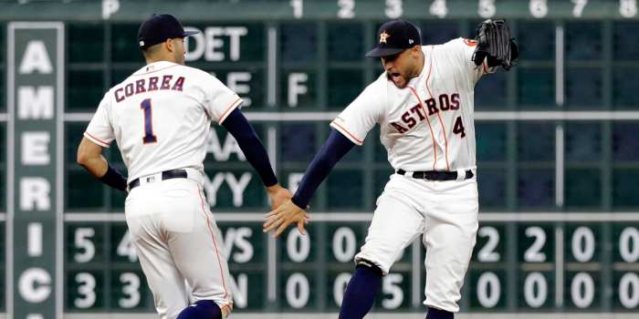 Astros beat guardians colton gordons 1st mlb win