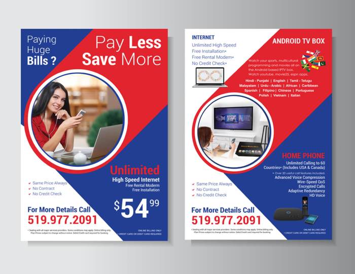 Business Flyer A4 Size 2 Flyers Color rojo y azul 695895 Vector en Vecteezy Flyers f tyson foerster signs 2 year extension