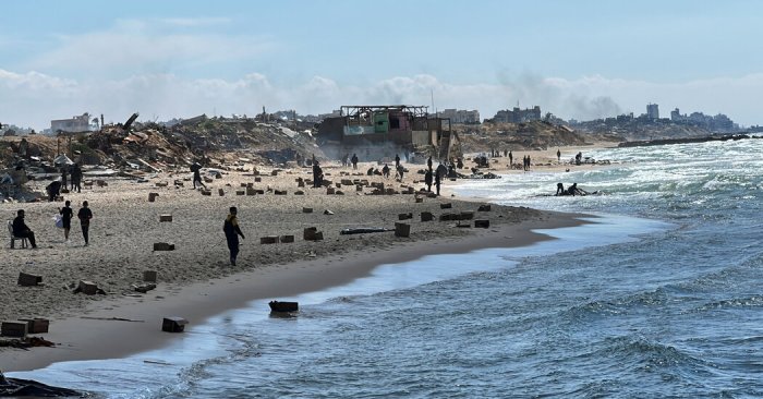 Nonprofit ship sets sail gaza after drone attack setback