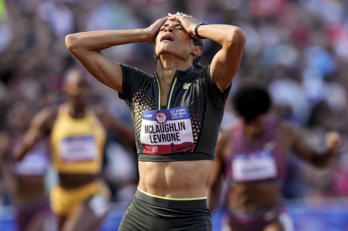 Mclaughlin levrone impresses 100m debut philadelphia