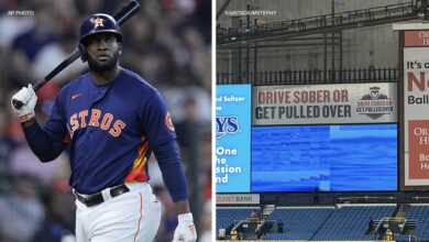 Astros rest yordan alvarez hand aim split series with rays