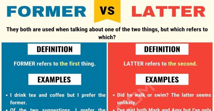 Former vs. Latter: How to Use Former and Latter Correctly • 7ESL Ex goldman banker leissner sentenced prison 1mdb case