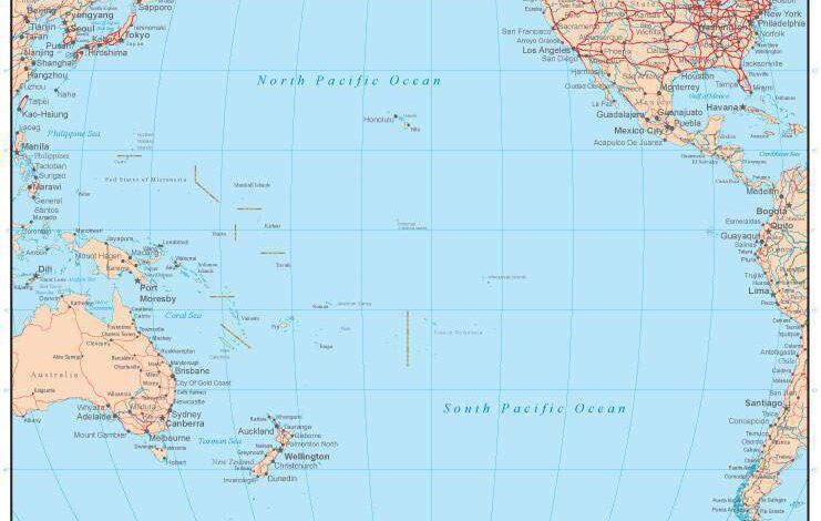 Pacific Ocean Map And 7 Of The Most Beautiful Pacific - vrogue.co